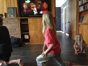 My kids partying in the U.S.A. as they are prone to do